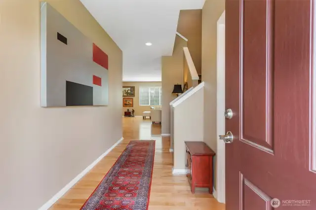 View as you are coming in the front door
