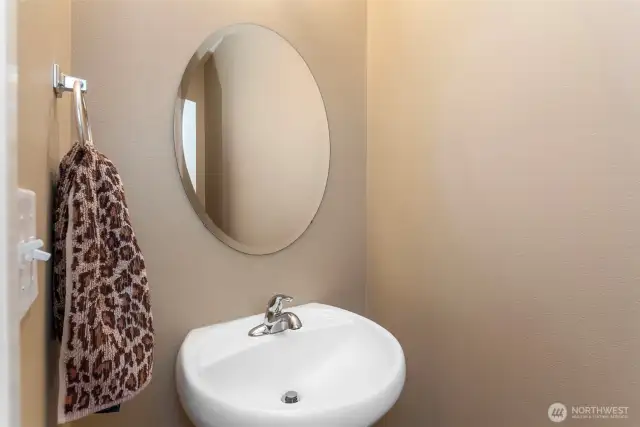 Half bath downstairs for your convenience