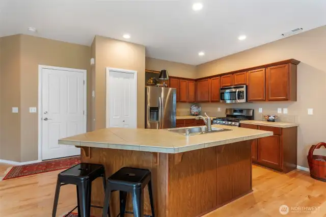 Kitchen with newer appliances