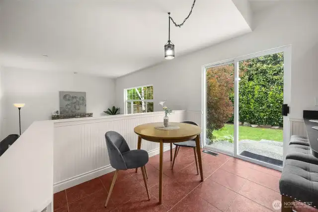 Eat In Kitchen w/ Slider to Backyard Oasis