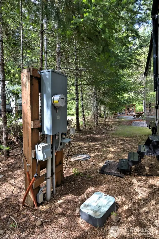 50amp Service and Water for one of the RV Spots