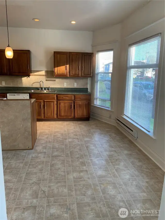 Unit 1 Dining area in kitchen