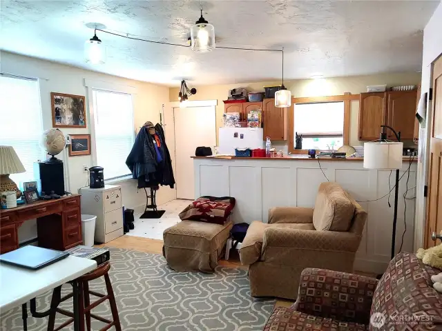 Unit 3 living area and kitchen