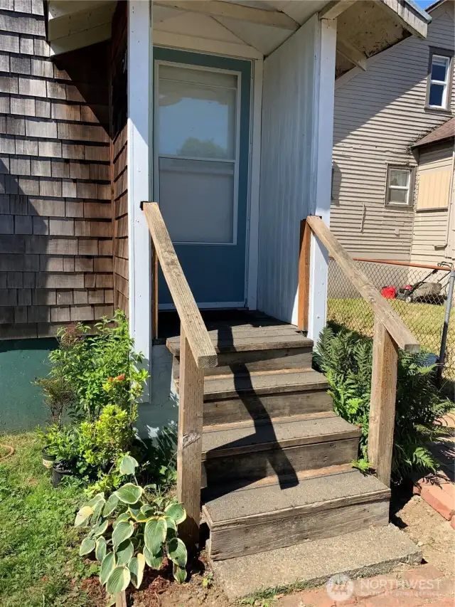 Unit 3 Rear yard entry