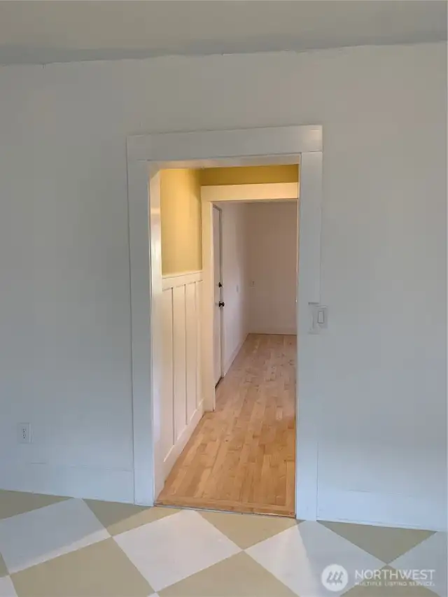 Unit 3 hall between living room and bedroom