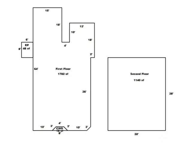 Floor Plan including 3 Units