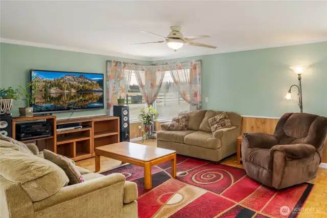 Light, bright formal living area.