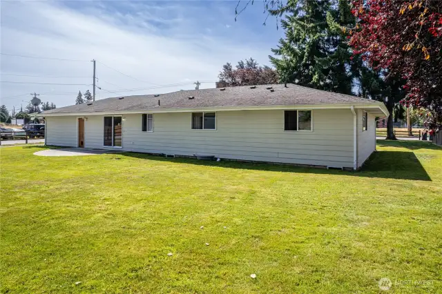 Rear of home, roof is 10 years old.