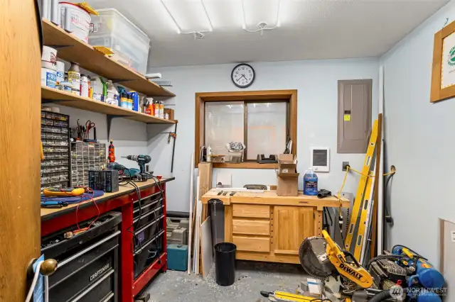 Workshop in the garage