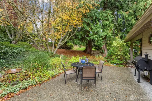 Private backyard