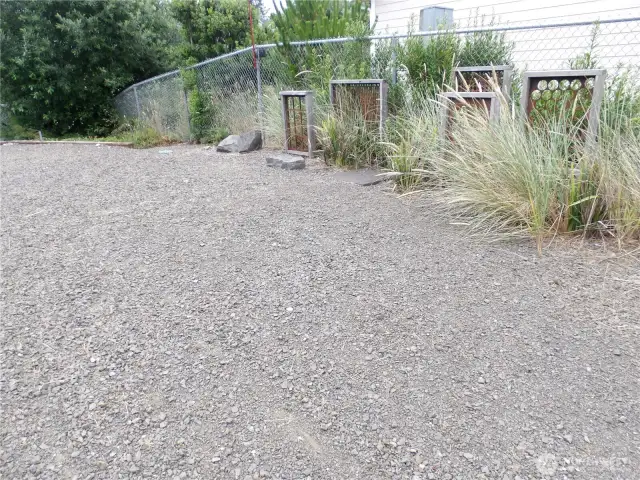 South side of the lot.