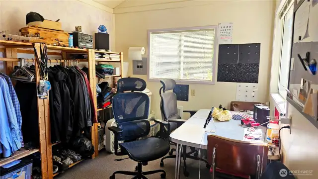 Interior of craft shed /office