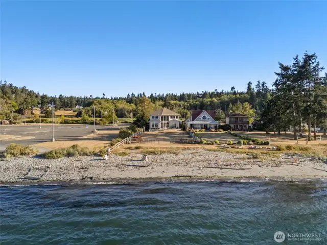 A beach for all your activities- right at the end of the yard.  Boat launch is next door.