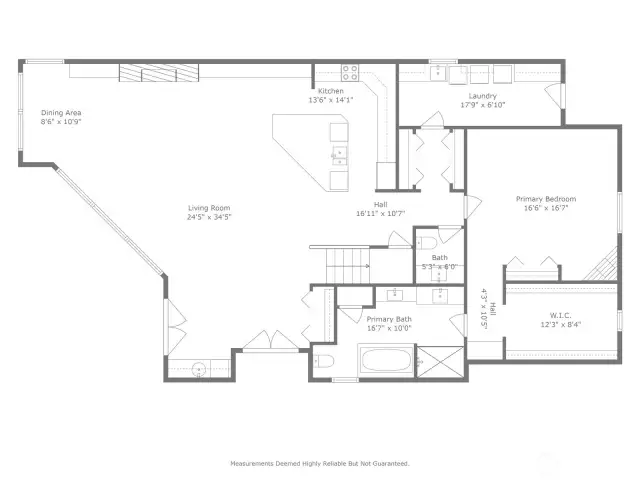 On the way to the laundry room are two closets used as pantry storage.  Overall, there is great storage at this house