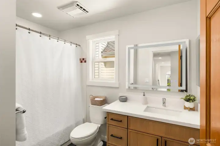Upstairs bath & All bathrooms remodeled