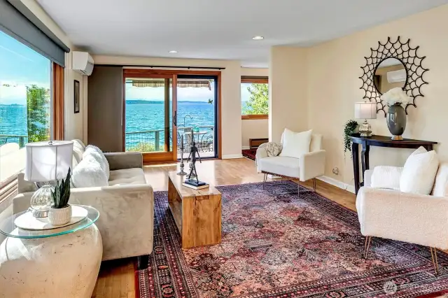 ~light filled view living room