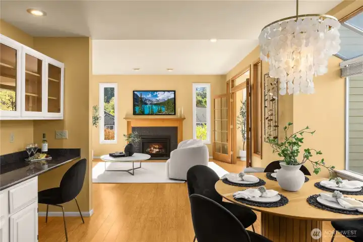 Eat in kitchen - the open floor plan is thoughtfully designed to flow effortlessly throughout the home