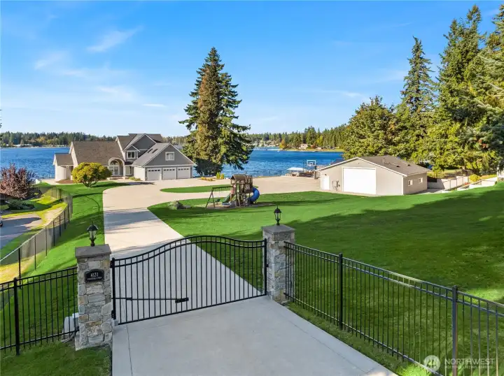 Perched on 1.43 Acres with HUGE shop.