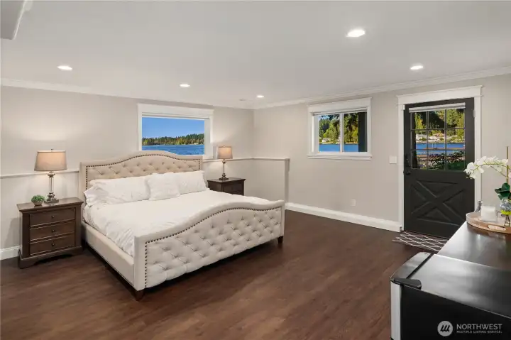 Ideal separate and spacious MIL with step out covered patio.