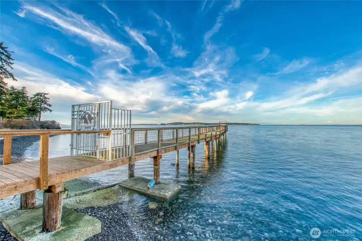 Community dock looking Northwest