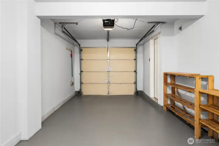 Freshly Painted Garage and Floor