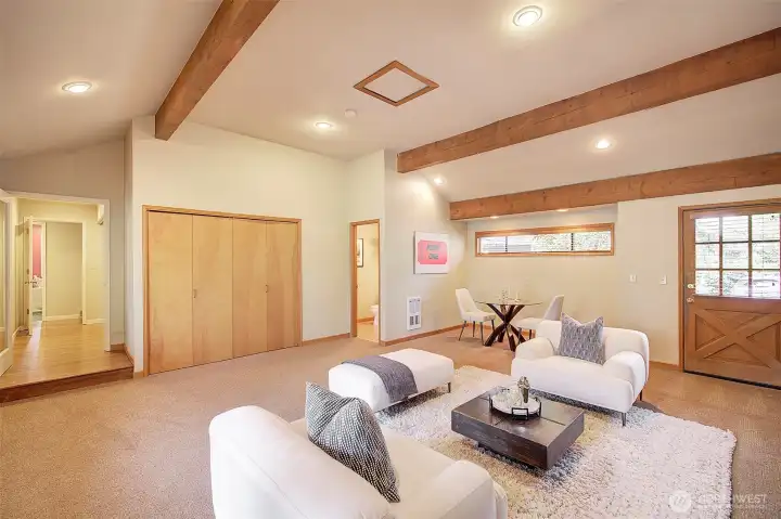 Private entrances to Great room