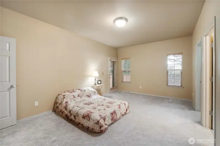 Access your private patio through the door, too!