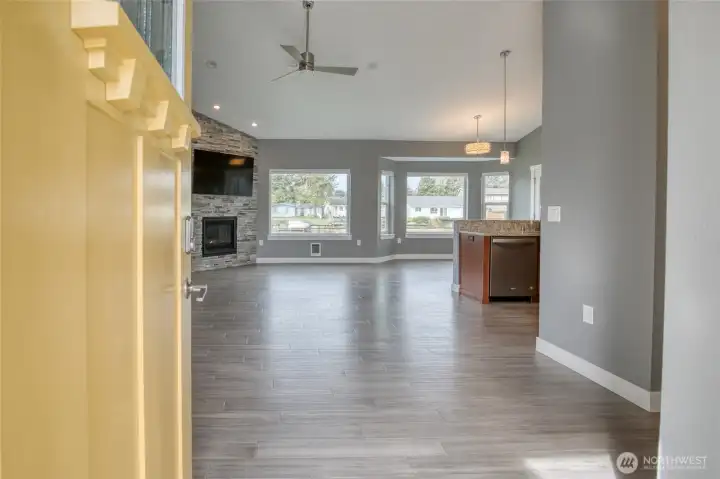 views through to the canal