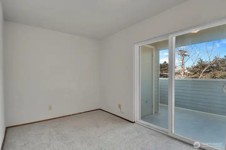 First bedroom offers a second slider door out to the private balcony where you can relax and unwind with your favorite beverage before you retire for the day.