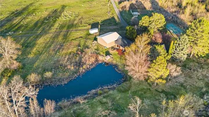 Peaceful surroundings on 23.8 acres