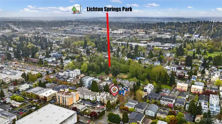 The Licton Springs neighborhood offers exceptional access to parks and playfields.