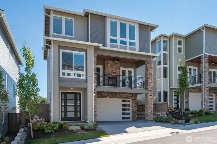 Example of the Cameo floor plan to be located at 7574 S 130th Place, Seattle WA 98178