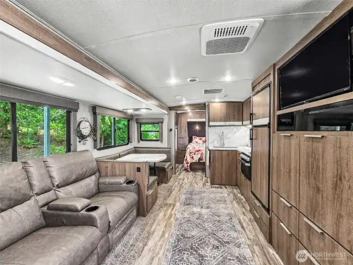 Alternate interior angle emphasizing spacious seating and functional floor plan