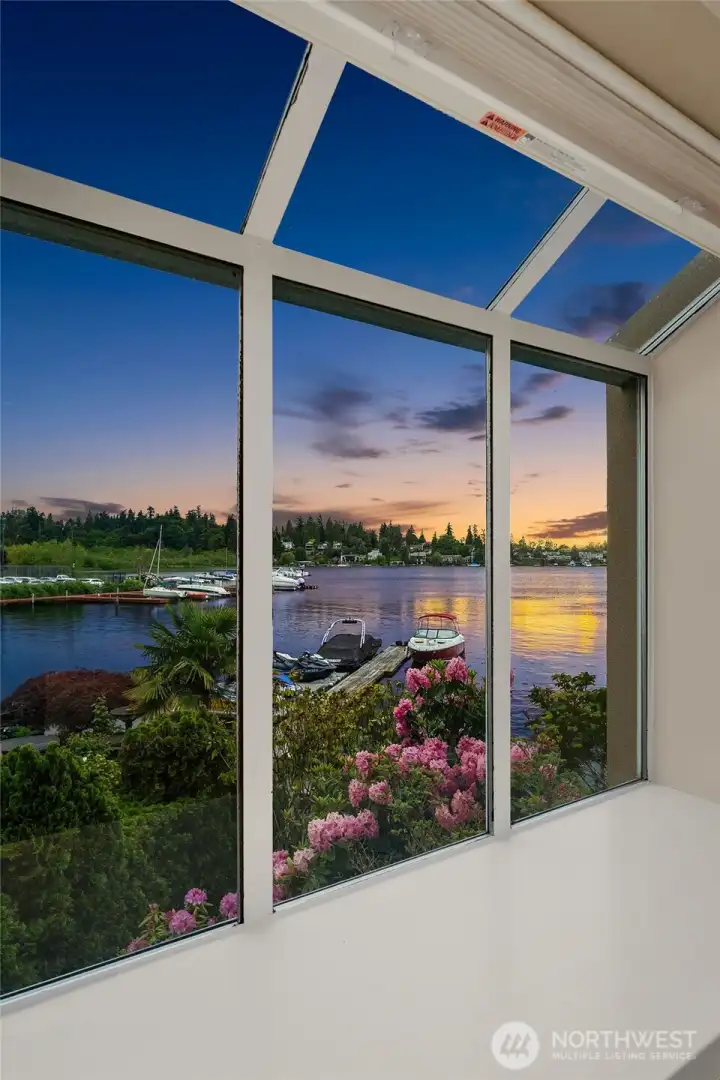 The guest room view.