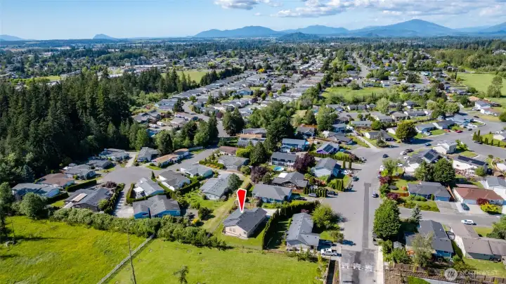 Tucked in, away from the road, this great lot offers tons of privacy.