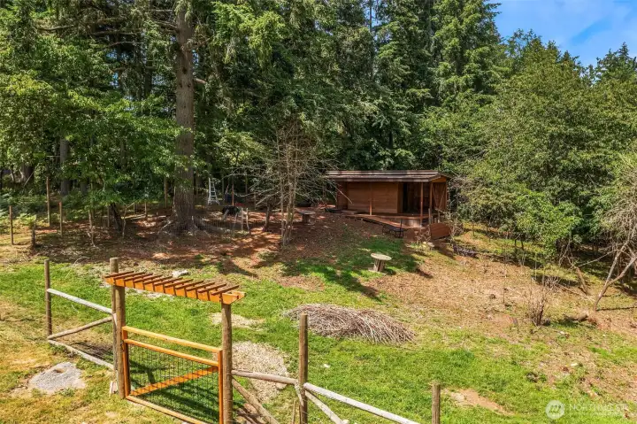 Animal enclosure and pasture