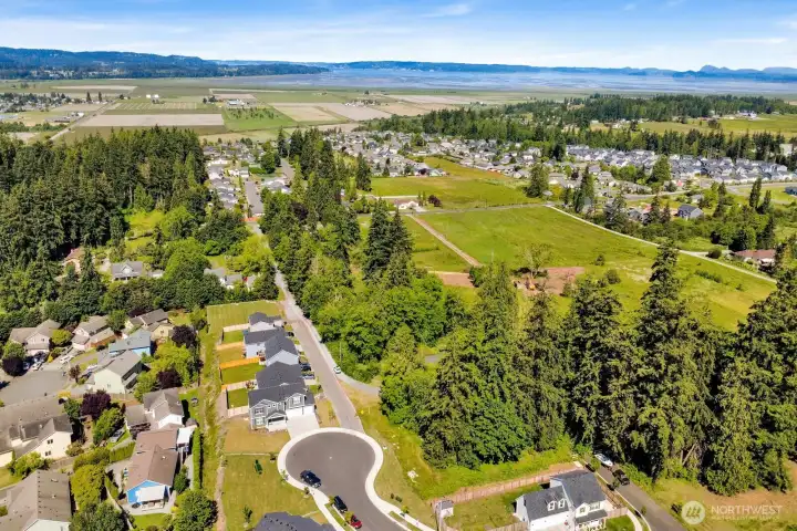 Aerial view of the property is to the right of the cul-de-sac in the trees. Property located off 80th Ave NW, long gravel access easement. Aerial view of the property is to the right of the cul-de-sac in the trees. Property located off 80th Ave NW, long gravel access easement.
