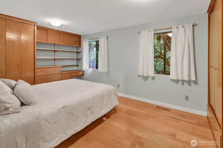 2nd Bedroom has built in closet, drawers, shelving and a desk on both sides of the spacious room. 2nd Bedroom has built in closet, drawers, shelving and a desk on both sides of the spacious room.