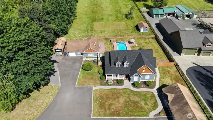Drone shot of the property Drone shot of the property