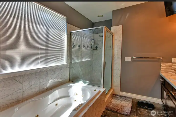 Primary bath and shower Primary bath and shower