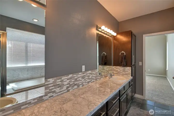 Primary bath double sink Primary bath double sink