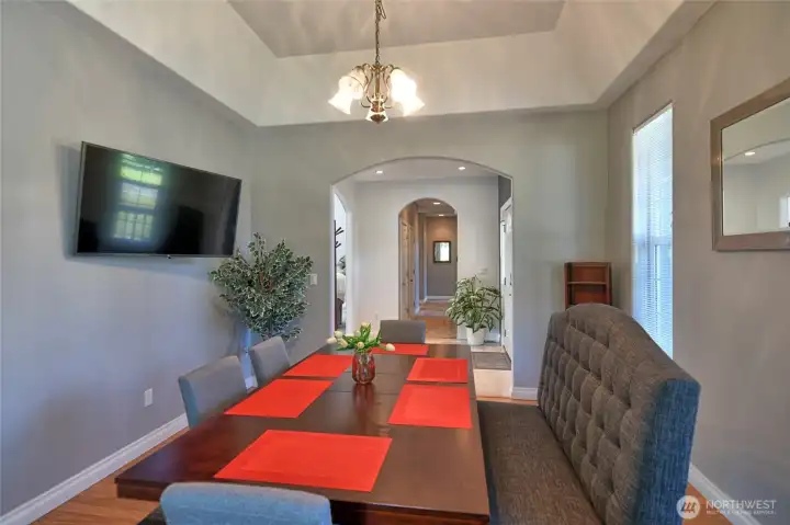 Dining room looing down the hallway Dining room looing down the hallway