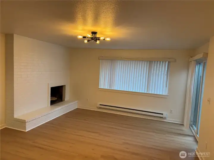 Living Area with fireplace. Living Area with fireplace.