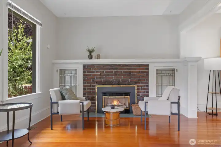Sitting area with propane fireplace Sitting area with propane fireplace