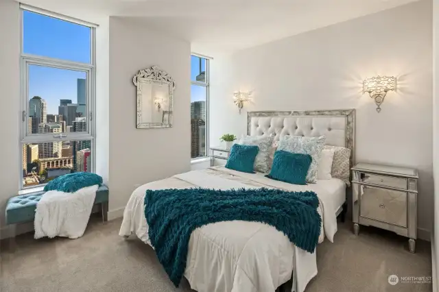 2nd Bedroom with City Views