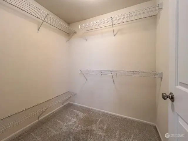 Primary walk in closet