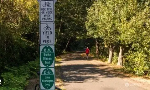 Burke Gilman Trail just 2 blocks away.