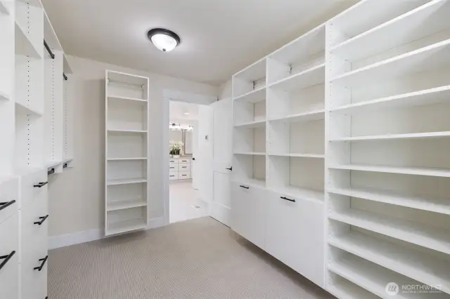 Primary closet