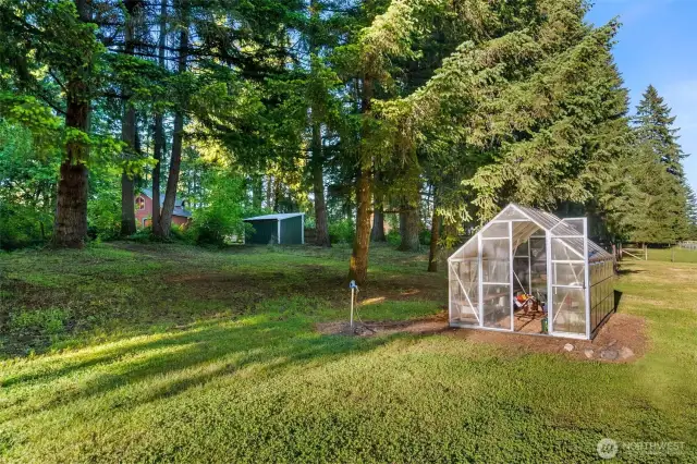 Greenhouse for getting a jumpstart for garden starts