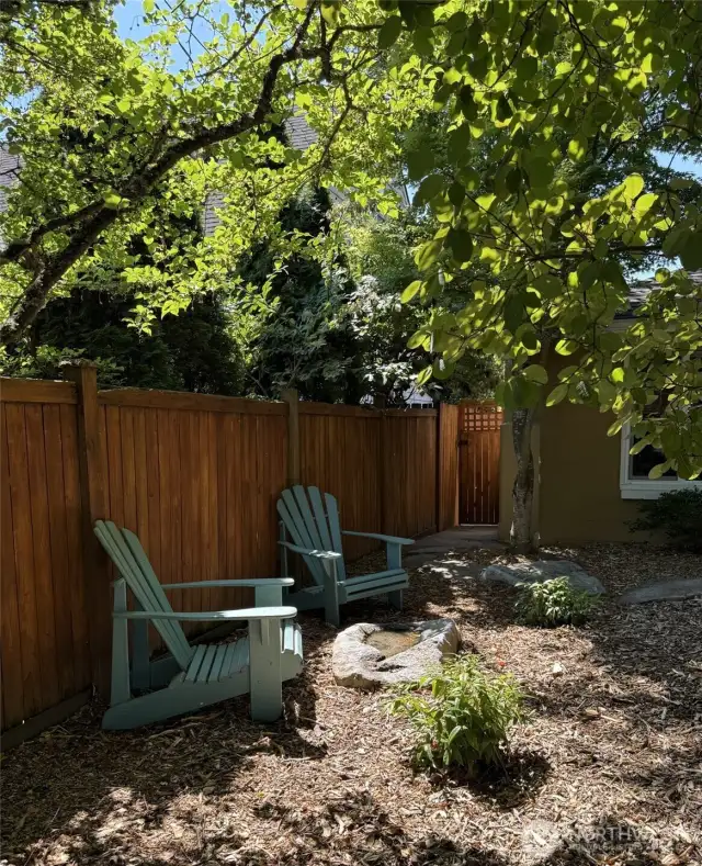 Front yard oasis keeps you cool in this summer heat but inside there's always the A/C!